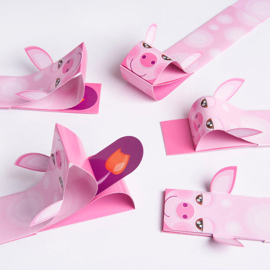 Fun Pig Bookmarks for Kids