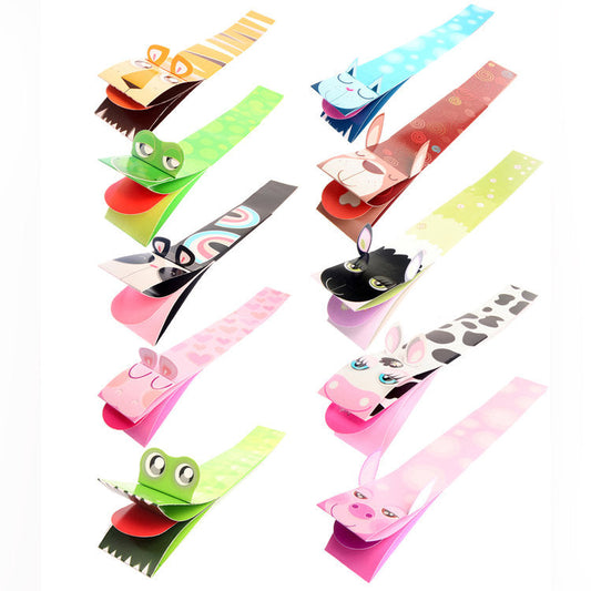10 Pack Of Animal Bookmarks